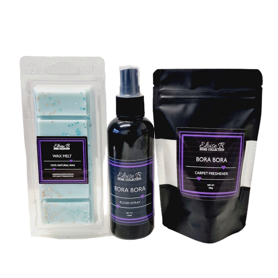 Highly Scented Home Fragrance Collection - Selected Fragrances - Room Spray, Wax Melt and Carpet Freshener