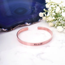 Load image into Gallery viewer, copper name bangle