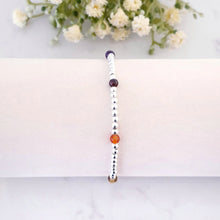 Load image into Gallery viewer, Hope Beaded Crystal Rainbow Bracelet Sterling Silver Stretch Design
