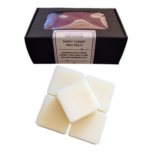 A box of mini wax melts, uncoloured