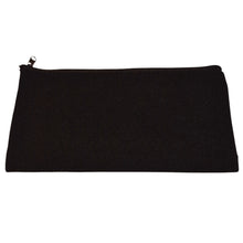 Load image into Gallery viewer, Best Teacher Makeup &amp; Toiletry Bag, Black Canvas Pouch, Pencil Case
