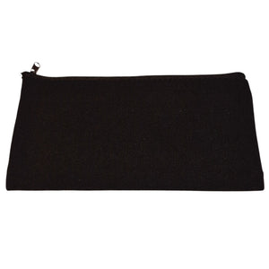Best Teacher Makeup & Toiletry Bag, Black Canvas Pouch, Pencil Case