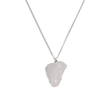 Load image into Gallery viewer, Natural Crystal Necklace Sterling Silver, Raw Crystal Stone Necklace
