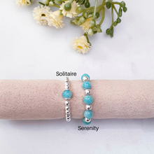 Load image into Gallery viewer, Amazonite Beaded Rings Sterling Silver - Solitaire and Serenity Collection
