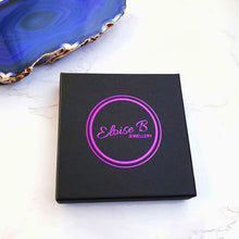 Load image into Gallery viewer, Dainty Blue Spinel Bracelet Sterling Silver Personalised Initial Charm

